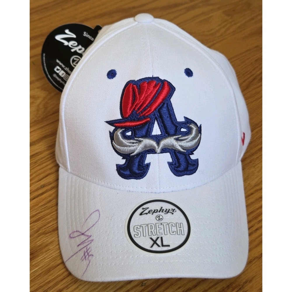 Auburn NY DoubleDays Minor League Baseball Zephyr Stretch‎ XL Hat Cap Signed NWT